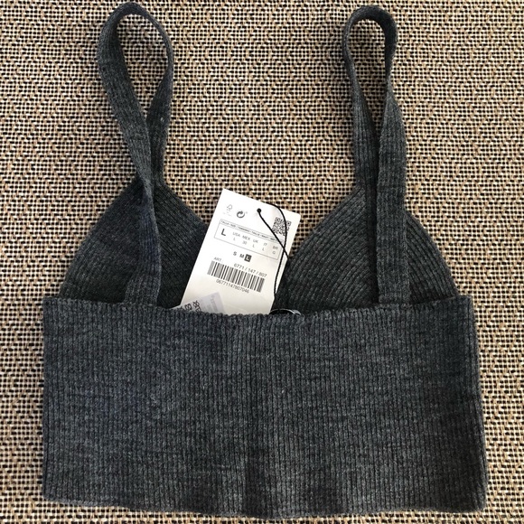 ❗️❗️SOLD❗️❗️NWT- ZARA bralette crop top - Picture 2 of 3